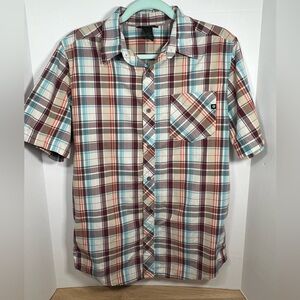 Men's Marmot Multicolor Plaid Button-up Shirt, size small